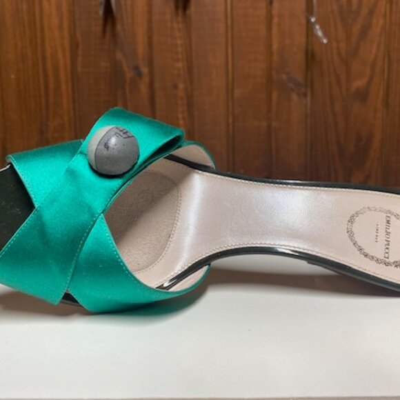 Emilio Pucci Green Slides - Never Worn! Perfect Condition! - Picture 3 of 8